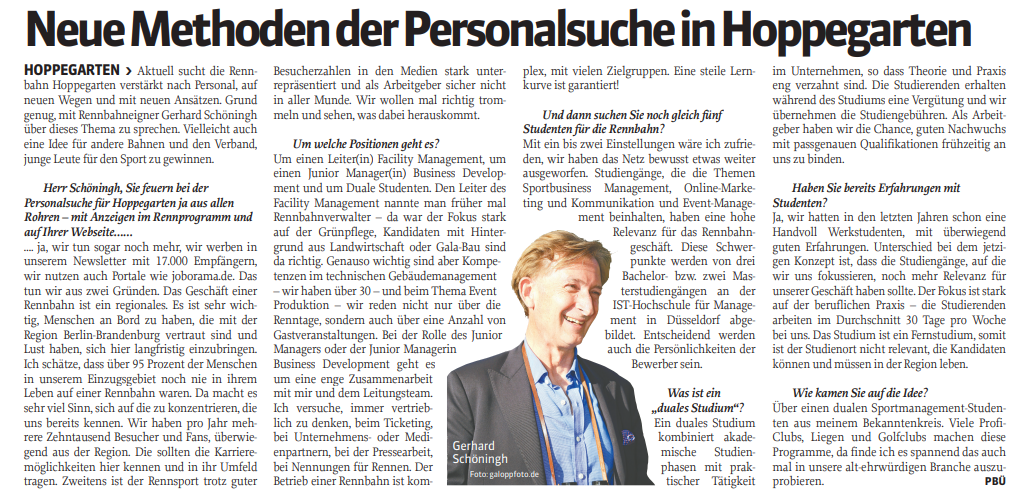 Neue Methoden der Personalsuche in Hoppegarten